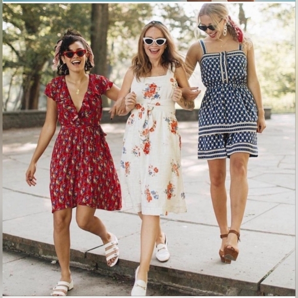 Anthropologie Ingalls Tie Waist Dress Cottagecore Summer Dress Size 2 - Picture 4 of 10